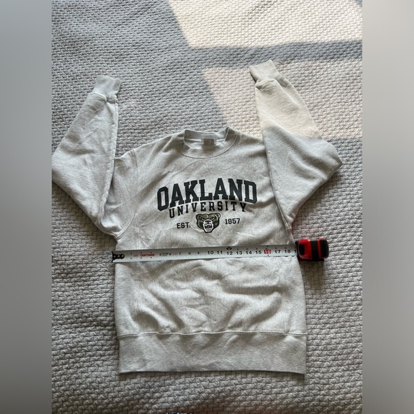 Vintage Champion Reverse Weave Oakland University Crewneck Sweatshirt Size S - Picture 4 of 6